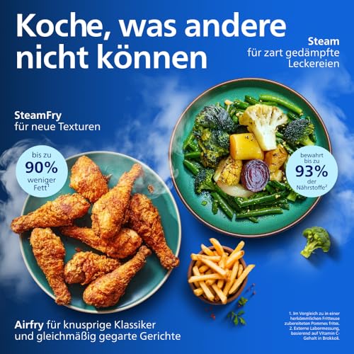 Philips Steam Airfryer 5000 Megabasket NA565