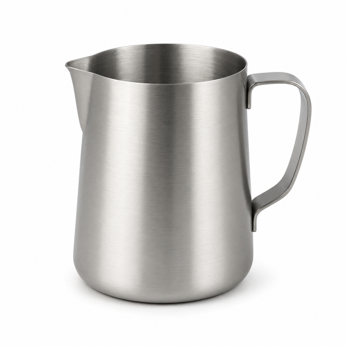 Milchkanne Edelstahl 600 ml, mattiert, mit Ausgusslippe