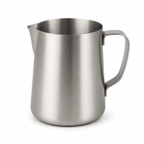 Milchkanne Edelstahl 600 ml, mattiert, mit Ausgusslippe